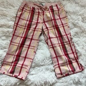 Old Navy Kids Plaid Bottoms in Pink, Red, and Yellow